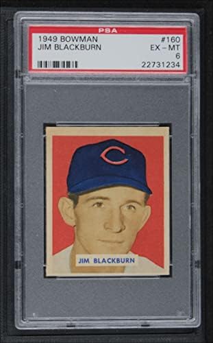 1949 Bowman 160 Jim Blackburn Cincinnati Reds (Baseball Kártya) PSA a PSA 6.00 Vörösök