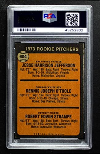 1973 Topps 604 Újonc Kancsók Jesse Jefferson/Dennis O ' toole/Bob Strampe Orioles/White Sox/Tigrisek (Baseball Kártya)