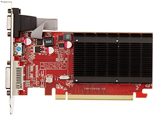 VisionTek Radeon 5450 2GB DDR3 (DVI-i, HDMI, VGA) Grafikus Kártya - 900861,Fekete/Piros