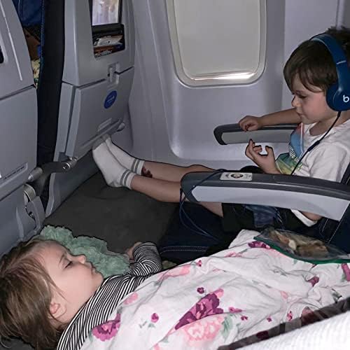 [2-Pack] Rewondah Felfújható lábtartó a Légi közlekedés, a Gyerekek Repülő Ágy | Állítható Magasság Úti Párna, lábtartó