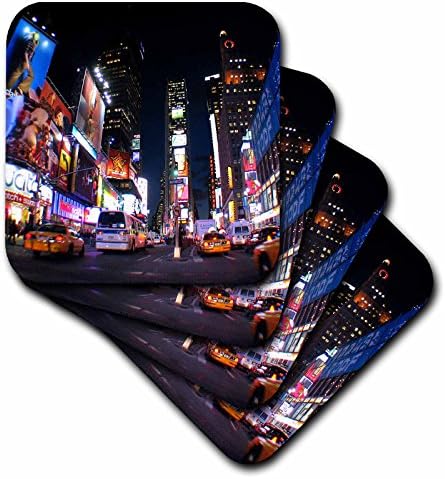 3dRose KFT New York-i Times Square-en Hullámvasút, Puha, Készlet 8