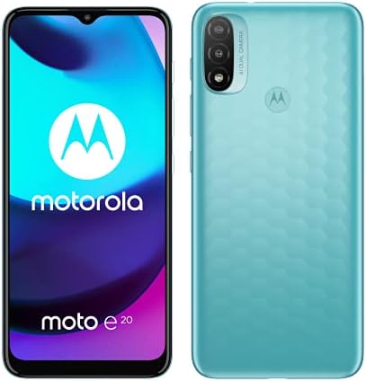 Motorola Moto e20-Dual-SIM 32 GB ROM + 2GB RAM (Csak GSM | Nem CDMA) Gyári kulccsal 4G/LTE Okostelefon (Parti Kék) -
