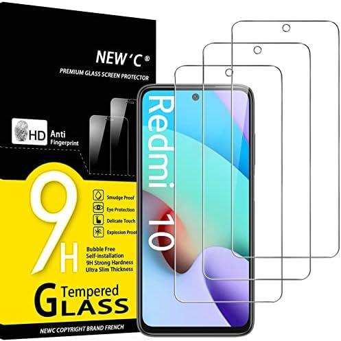 ÚJ 'C [3 Csomag] Célja a Xiaomi redmi 10 (6.5) Képernyő Védő Edzett Üveg, Anti Karcolás, Buborék Mentes, Rendkívül Ellenálló