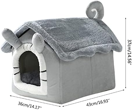 XLAIQ Mosható Macska Ház Hangulatos Pet Ágy Téli Meleg Barlang, Fészek Teddy Kiskutya Alszik Ágyban Kutyák, Macskák