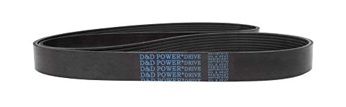 D&D PowerDrive 445J7 Poly V szíj, 7 Zenekar, Gumi
