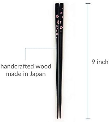 JapanBargain 3643, Hordozható evőpálcikákkal Esetben Újrafelhasználható Kínai koreai Japán Bambusz Utazási Chop Botok