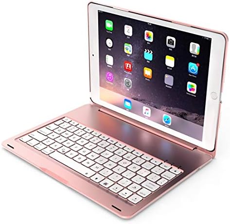 Tablet PC tok F102S iPad 10.2 colos Alumínium Ötvözet Színes Háttérvilágítással Bluetooth Billentyűzet + védőtok Védő