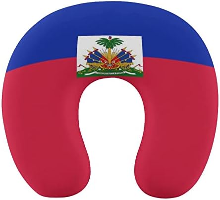 Zászló Haiti Utazási Nyak Párna Memory Foam Repülés Fejtámla Alszik Támogatást Fejét a Repülő Autó Office Home
