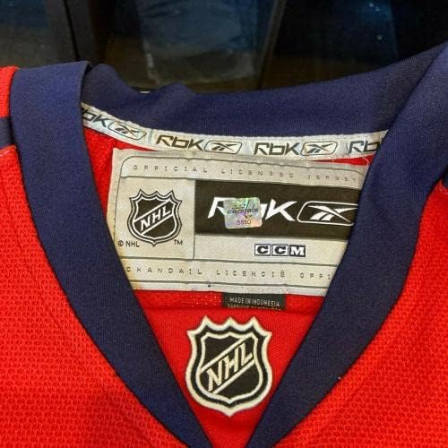 2009-10 Washington Capitals Csapatát Aláírt Játék Jersey Alexander Ovechkin PSA DNS - Dedikált NHL-Mezek