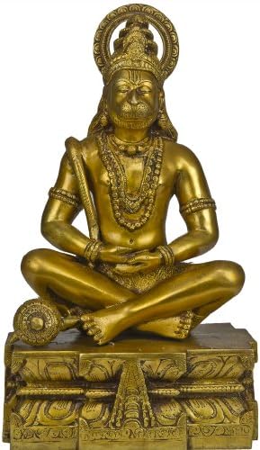 Egzotikus India Úr Hanuman, mint a Yogachara - Bronz Szobor
