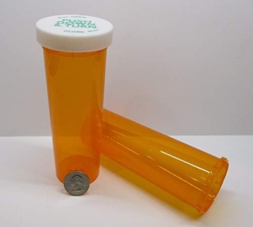 Orvostudomány Gyógyszeres doboz w/gyermekbiztos Kupakkal, Borostyán Gyógyszertár Osztály, Óriás 60 Dram Csomag 100 Készletek-Azonos