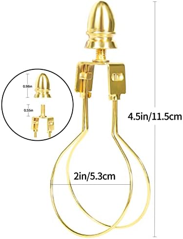 GIGIVOSHA lámpaernyőt Hárfa Jogosultja Adapter kit - Klip Lámpabúra Lámpa Izzó Árnyékban Kapcsolódó Finials Támogatás