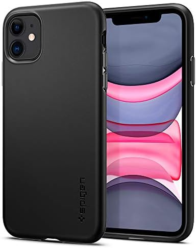 Spigen Vékony Fit Pro Célja az Apple iPhone 11 Esetben (2019) - Fekete