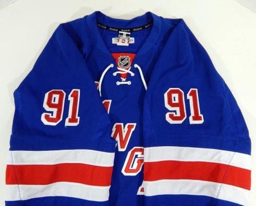 A New York Rangers Zak Zborosky 91 Játék Kiadott Kék Mez DP08978 - Játék Használt NHL-Mezek