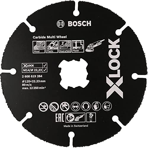 Bosch Professional 2608619284 Vágás, Lemez, Fa -, Műanyag X-Zár, Átmérő 125 mm, Furat Átmérő 22.23 mm, Vastagsága 1,6