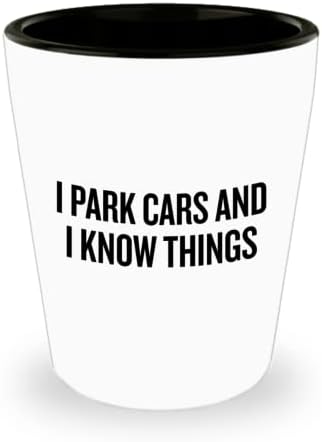 Vicces Őrzött Pohár Parkolás Őrzött Ajándék, Őrzött Parkoló Jelen Kerámia Pohár én Park Autók Tudom, hogy a Dolgok