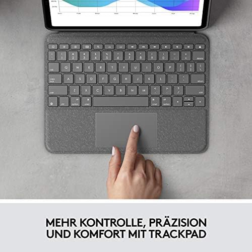 Logitech Folio Touch Billentyűzet iPad Esetben, QWERTZ német Elrendezés - Grafit