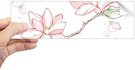 DIYthinker Akvarell Barackfa Levelei Virág Téglalap Matricát Notebook Ablak Matrica