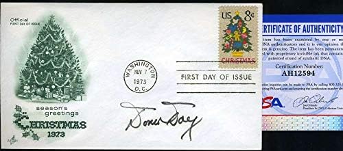 Doris Day PSA DNS-Coa Aláírt FDC Cache Autogramot