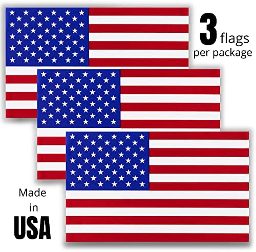 Amerikai Zászló Matrica Ablak Ragaszkodik 3 Csomag Vinil Autó Matricák Statikus, Nem Öntapadó Matricák 3 x 5 Hüvelyk