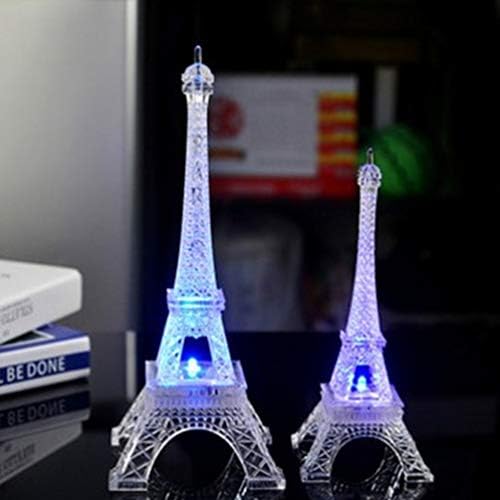 NUOBESTY 2db Eiffel-Torony Éjjel Lámpák LED-es asztali Lámpa RGB Színek Módosítása Lámpák Eiffel-Torony díszként a Nappali