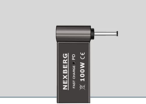 NEXBERG 100W PD USB Női C-Típusú Férfi DC Tápegység Átalakító Töltés Adapterrel Csatlakoztassa a Notebook vagy Laptop