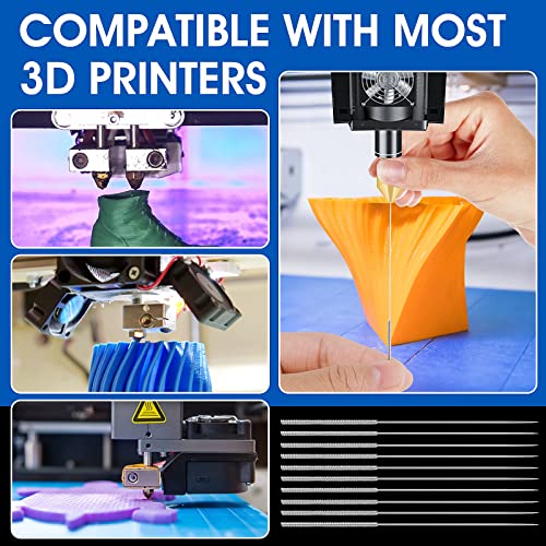 60 Db 3D-s Nyomtató Fúvóka, Tisztító-Készlet, 3D-s Nyomtató Fúvóka, Tisztító, 0,4 mm Fúvóka Tű, Rozsdamentes Acél Tisztító