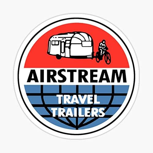 Airstream Utazási Pótkocsi Vintage Matrica - Matrica Grafikus - Auto -, Fal -, Laptop, Mobiltelefon, Teherautó Matrica