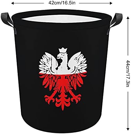 Lengyelország Zászló lengyel Sas, Oxford Szövet, Szennyes Kosár fogantyúval Tároló Kosár a Játék Szervező Gyerek Szoba