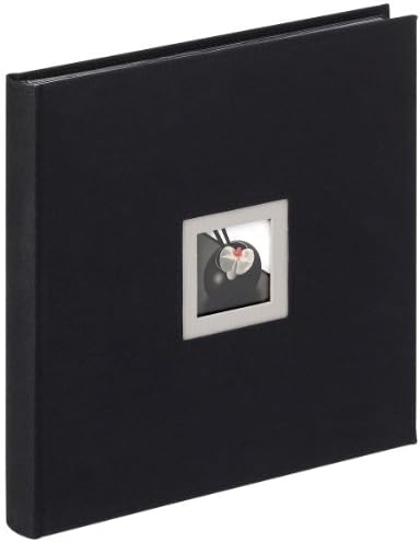 Walther Design FA-217-B Fekete & Fehér Vászon Borító, Könyv, Kötve, Album, a die Vágott A Személyes Képet, 11.75 x 11.75