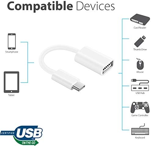 OTG USB-C 3.0 Adapter Kompatibilis Az Asus ZenScreen Tinta MB14AHD Gyors, Ellenőrzött, Több használható Funkciók, mint