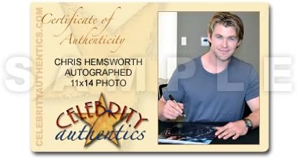 Chris Hemsworth Dedikált 11x14 Fia Asgard Fotó