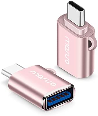 MOSISO USB-C-USB Adapter, 2 Csomag, USB C-Típusú USB Csatlakozó Thunderbolt 3 USB 3.0 Átalakító OTG Kompatibilis MacBook