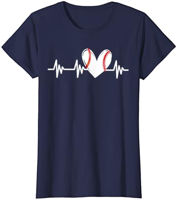 Szív Baseball Szívverés Szerelmes Nők Tizenéves Tini Girls T-Shirt