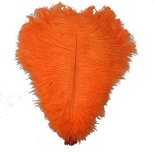 Zamihalaa - Nehéz Rúd 10 Db Természetes Narancs strucctollak a Kézműves 15-75CM Farsangi Buli, Esküvő Dekoráció, Tollak,