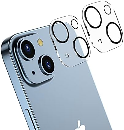 2 Csomag Kamera Lencséjét Védő + 2 Csomag Edzett Üveg iPhone 13 6.1 colos, Teljes Lefedettség 3D-s Üveg Képernyő Védő