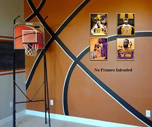Lebron James Plakátok Wall Art, Király Lebron James Lakers Vászon, Művészi Nyomatok, Motivációs Kosárlabda Szupersztár