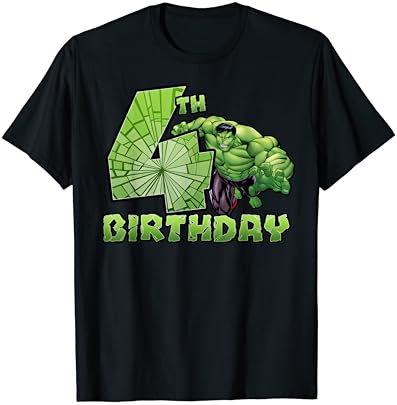 Marvel Avengers Hulk Smash 4. Születésnapi Póló