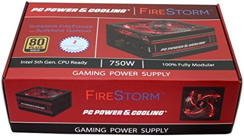 PC Power & Hűtés Tűzvihar Gaming Series 750 Watt (750W) 80+ Gold Teljesen Moduláris, Aktív PFC Teljesítmény Fokozat