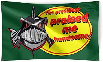 Az elnök hívott, jóképű Zászló 3x5 FT Bohóc hal szórakoztató banner, beltéri, mind Kültéri Egyetemi Kollégiumi Buli