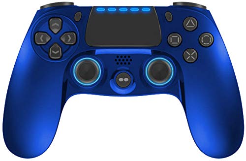 Két pont Hatalom Pad 4 Evo Vezetékes Conroller Playstation PS4 3, 5mm csatlakozó (blu) (Xbox 360)