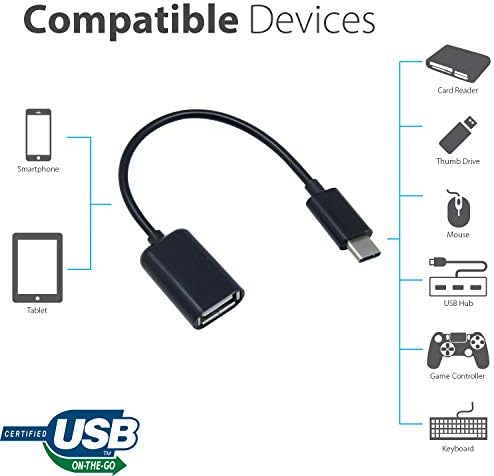 OTG USB-C 3.0 Adapter Kompatibilis A Samsung Galaxy A73 5G Gyors, Ellenőrzött, Több használható Funkciók, mint Például