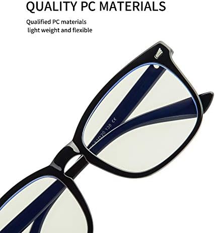 Kék Fény Blokkoló Szemüveg Négyzet Nők Férfiak 2 Csomag Divat Anti Blue Ray Számítógépes Játék Glasseea