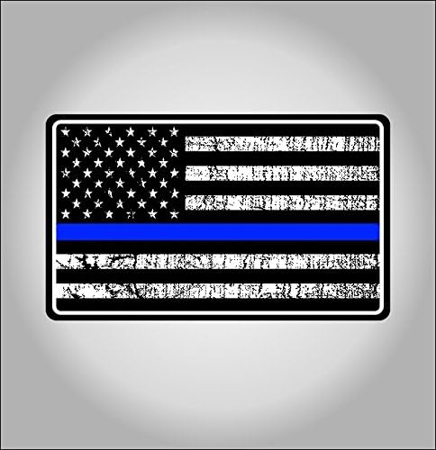 A rendőrség Vékony Kék Vonal USA Zászló Matrica Amerikai Zászló Matrica Kék Sáv az Autók, Teherautók, a Becsület, Támogatja